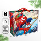 Новый год. Пакет подарочный, 40х49х19 см, упаковка, Человек-паук - фото 3795114