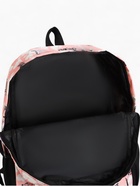 Рюкзак школьный на молнии, с карманами, с рисунками, размер 30×13×42 см, серый/розовый - Фото 11