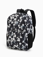 Рюкзак школьный на молнии, с карманами, с принтом, размер 30×13×42 см, чёрный/белый - Фото 5