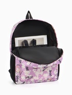 Рюкзак школьный на молнии, с карманами, с принтом, размер 30×13×42 см, фиолетовый - Фото 11