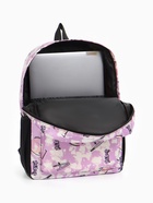 Рюкзак школьный на молнии, с карманами, с принтом, размер 30×13×42 см, фиолетовый - Фото 10