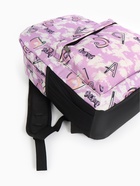 Рюкзак школьный на молнии, с карманами, с принтом, размер 30×13×42 см, фиолетовый - Фото 6