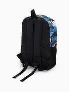 Рюкзак школьный на молнии, с карманами, с принтом, размер 30×13×42 см, голубой/серый - Фото 7