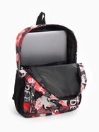 Рюкзак школьный на молнии, с карманами, с принтом, размер 30×13×42 см, красный/серый - Фото 12