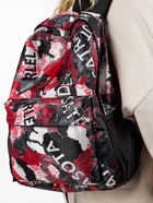 Рюкзак школьный на молнии, с карманами, с принтом, размер 30×13×42 см, красный/серый - Фото 13