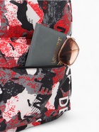 Рюкзак школьный на молнии, с карманами, с принтом, размер 30×13×42 см, красный/серый - Фото 8