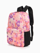 Рюкзак школьный на молнии, с карманами, с рисунком, размер 30×13×42 см, розовый/сиреневый - Фото 5