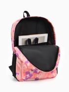 Рюкзак школьный на молнии, с карманами, с рисунком, размер 30×13×42 см, розовый/сиреневый - Фото 10