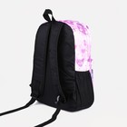 Рюкзак школьный на молнии, 3 наружных кармана, цвет сиреневый - Фото 4