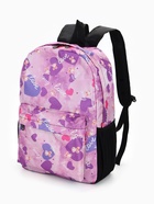 Рюкзак школьный на молнии, с карманами, с рисунком, размер 30×13×42 см, сиреневый/фиолетовый - Фото 6