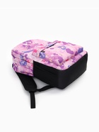 Рюкзак школьный на молнии, с карманами, с рисунком, размер 30×13×42 см, сиреневый/фиолетовый - Фото 4