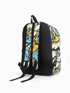 Рюкзак школьный, на молнии, три наружных кармана, 30×13×42 см, разноцветный - Фото 7