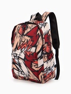 Рюкзак школьный, на молнии, три наружных кармана, с принтом, 30×13×42 см, разноцветный - Фото 1