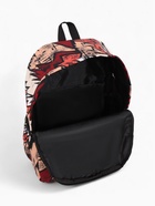 Рюкзак школьный, на молнии, три наружных кармана, с принтом, 30×13×42 см, разноцветный - Фото 9