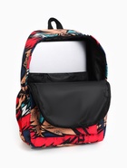 Рюкзак школьный на молнии, с карманами, с принтом, размер 30×13×42 см, красный - Фото 7