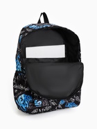 Рюкзак молодёжный на молнии, с карманами, размер 30×13×42 см, чёрный/синий - Фото 10