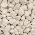 Грунт для аквариума "Галькая белая" галька декоративная 350 г фр.5-10 мм - Фото 1