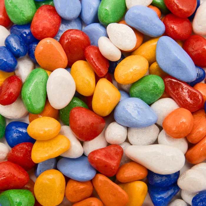 Галька для аквариума DECOR DE «Мультиколор», фр. 5-10 мм, 350 г - Фото 1