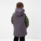 Жилет детский, цвет серый, рост 92 см - фото 25327222