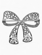 Брошь «Бант», цвет белый в серебре - Фото 2