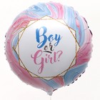 Шар фольгированный 18" Boy or Girl?, круг - Фото 2