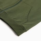 Толстовка для мальчика, цвет хаки, рост 92 см - фото 22962774