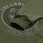 Костюм для мальчика (свитшот, брюки), цвет тёмный хаки, рост 104 см - фото 24399675