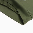 Костюм для мальчика (свитшот, брюки), цвет тёмный хаки, рост 104 см - фото 24399676