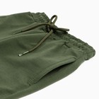Костюм для мальчика (свитшот, брюки), цвет тёмный хаки, рост 104 см - Фото 6