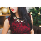 Набор 2 предмета: серьги, колье «Модный стиль», бусинки на цепочке, цвет черно-белый - Фото 2