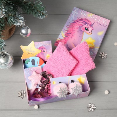 Новогодний подарочный набор KAFTAN «Дракончик» носки (р 33-35) и аксессуары