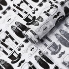 Бумага упаковочная тишью «Мужские атрибуты», 50 × 70 см - фото 11025169