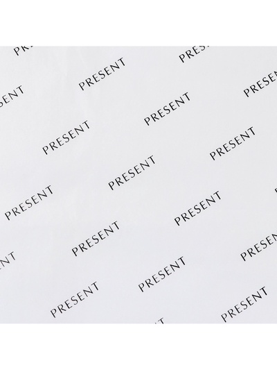 Бумага упаковочная тишью «Present», белая, 50×70 см