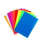 Набор бумаги цветной самоклеящаяся флуорецентной, формат А4, 8 листов, 8 цветов - Фото 2