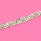 Стразы самоклеящиеся, d=2×7 мм, 4.5±0.5 м, цвет серебряный - Фото 3