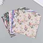 Набор бумаги для скрапбукинга 12 листов 12 дизайнов "Летнее цветение" 160 гр 15,2х15,2 см - фото 11002809