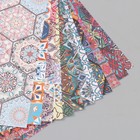 Набор бумаги для скрапбукинга 12 лист. 12 дизайнов "Марокканские узоры" 160 гр 15,2х15,2 см - фото 9510343