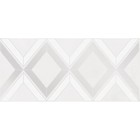 Настенная вставка Alrami ромбы серый 20x44 - фото 292307866