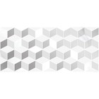 Настенная вставка Omnia геометрия белый 20x44 - фото 292307882