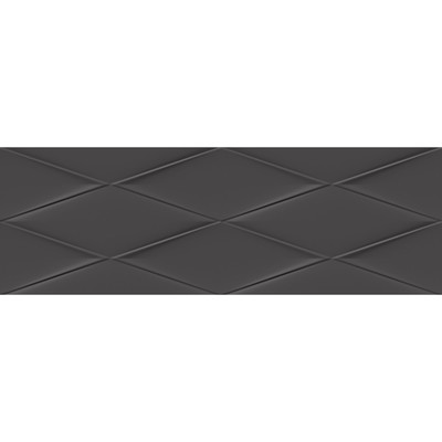 Настенная плитка Vegas черный рельеф 25x75 (в упаковке 1,12 м2)