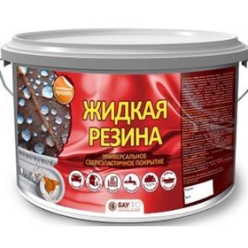 Краска резиновая БауПро Профи, Зелёная, 1кг