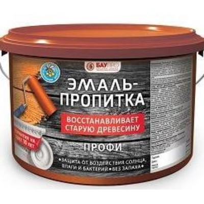 Эмаль – пропитка для дерева «БауПро. ПРОФИ», цвет фисташковый, 2.7 кг