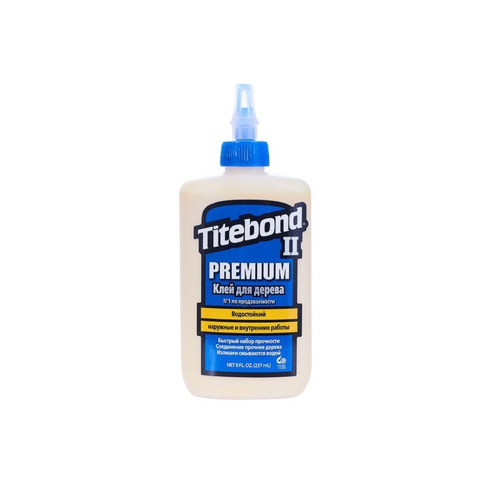 Клей Titebond столярный влагостойкий Premium Wood Glue 118мл - Фото 1