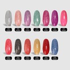 Гель лак для ногтей, светоотражающий, трехфазный, 8 мл, LED/UV, розовый (017) - Фото 5