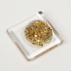 Гель лак для ногтей, с блёстками, трехфазный, 8 мл, LED/UV, прозрачный, золотистый (02) - Фото 10