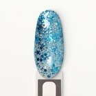 Гель лак для ногтей, «GLITTER FLASH», 3-х фазный, 8мл, LED/UV, цвет прозрачный/голубой (04) - Фото 12