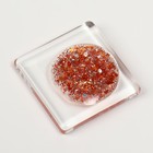 Гель лак для ногтей, с блёстками, трехфазный, 8 мл, LED/UV, прозрачный, оранжевый (06) - Фото 10