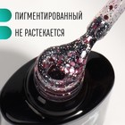 Гель лак для ногтей, «GLITTER FLASH», 3-х фазный, 8мл, LED/UV, цвет прозрачный/розовый (07) - Фото 2