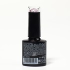 Гель лак для ногтей, с блёстками, трехфазный, 8 мл, LED/UV, прозрачный, фиолетовый (08) - Фото 7