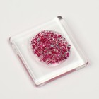 Гель лак для ногтей, с блёстками, трехфазный, 8 мл, LED/UV, прозрачный, розовый (09) - Фото 10